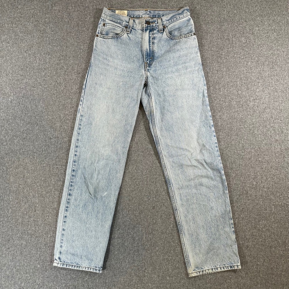 Levis Jeans Womens 24 79770-0001 Light Blue Straight Leg High Rise Cotton